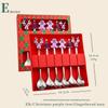 Cartoon Christmas Stainless Steel Cutlery Set: Colorful Spoon & Fork