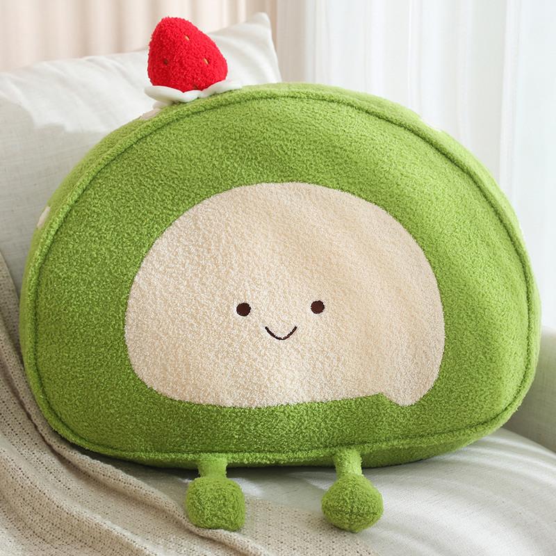 Cartoon Soft Swiss Roll Pillow Plush Toy Cake Doll Home Sofa Pillow Cushion Girl Ragdoll