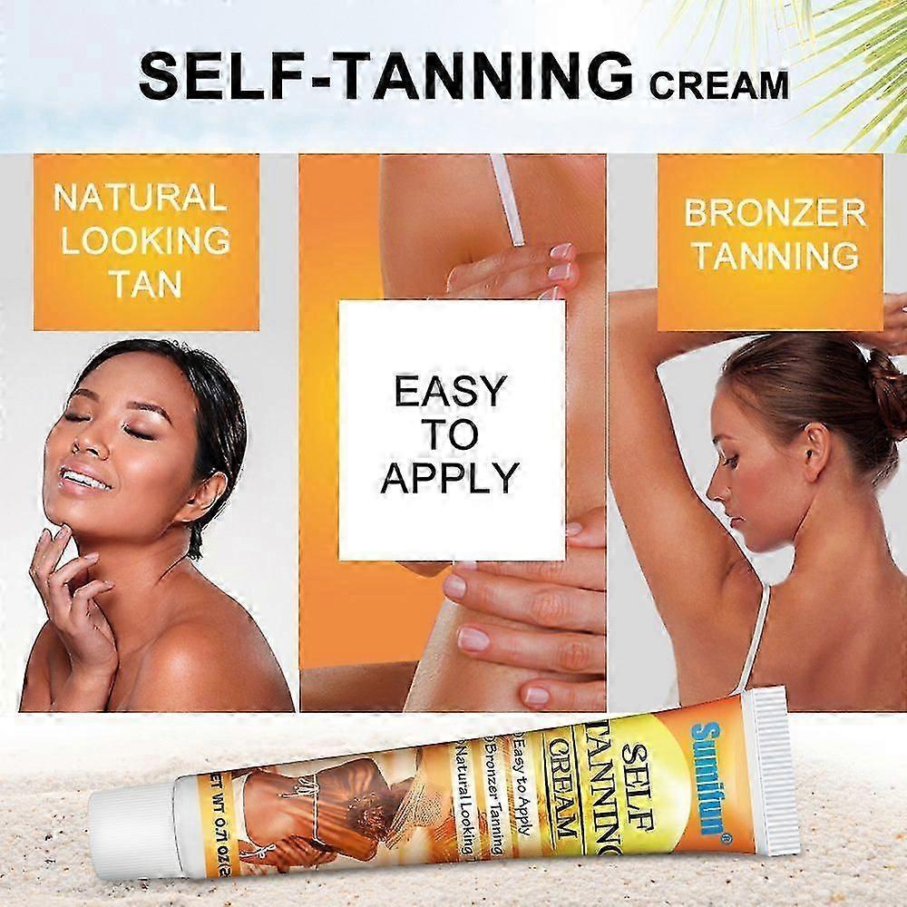Self Tanning Cream Intensive Sunless Self Tanning & Body Bronzer Gel Brown Tanning Accelerator Gel,Bronzer Lotion Tanning Lotion