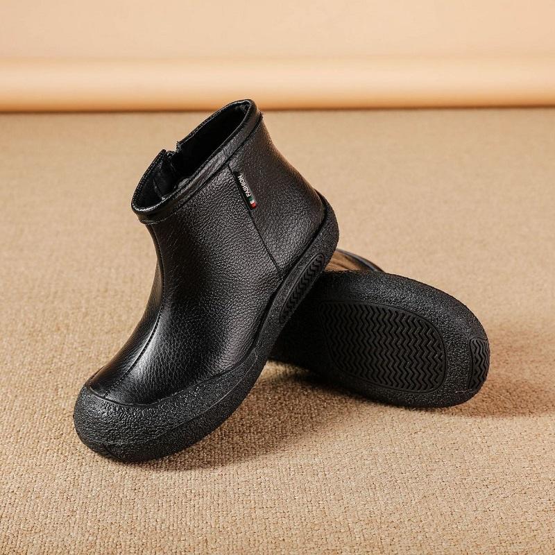 Высококачественные женские ботинки из натуральной кожи женские водонепроницаемые ботинки модные женские ботинки на шнуровке на платформе коричневые ботинки