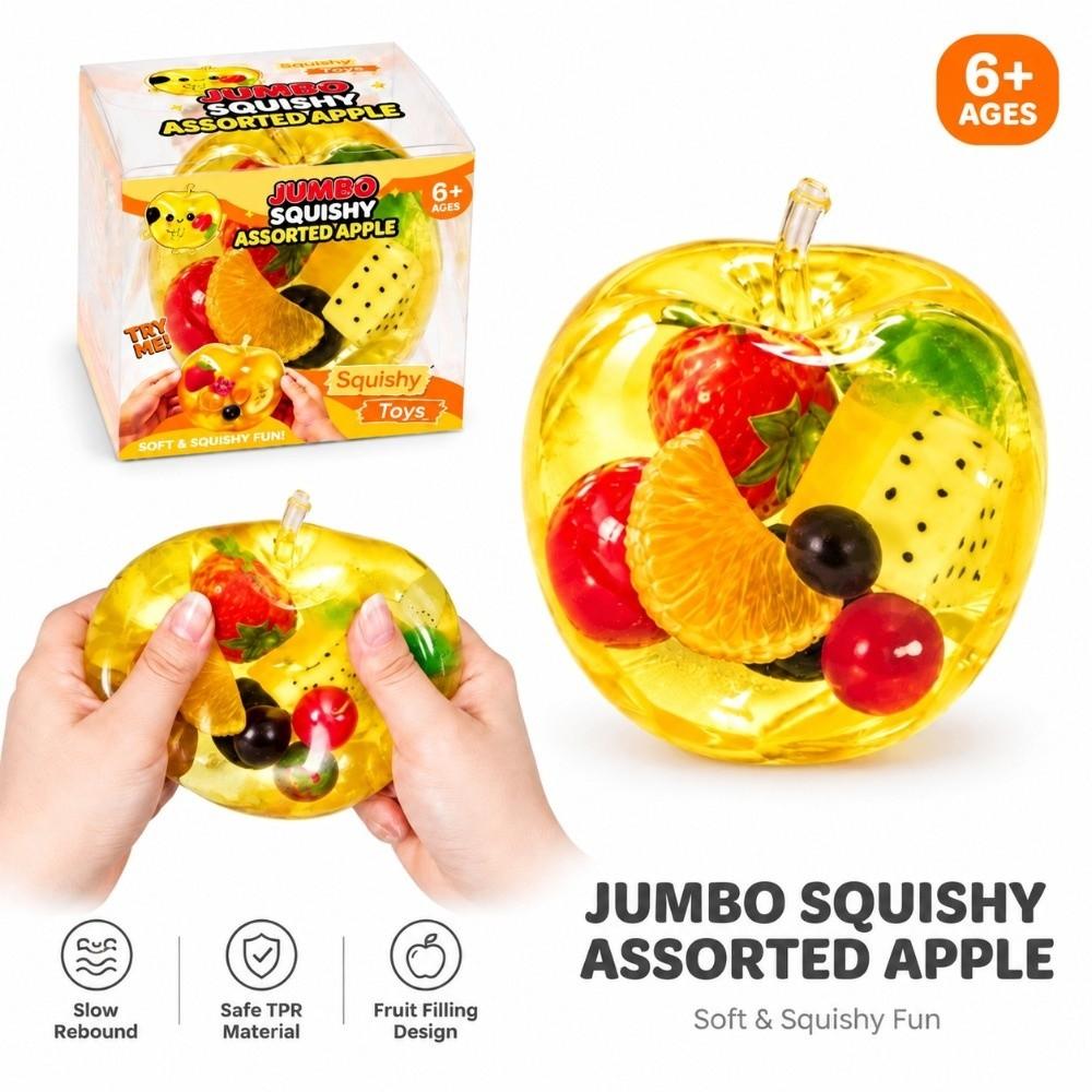 Stress Relief Fruit Squeeze Toy Simulation Fruit Stress Relief Squishy Fruit Squishy Toy Gift