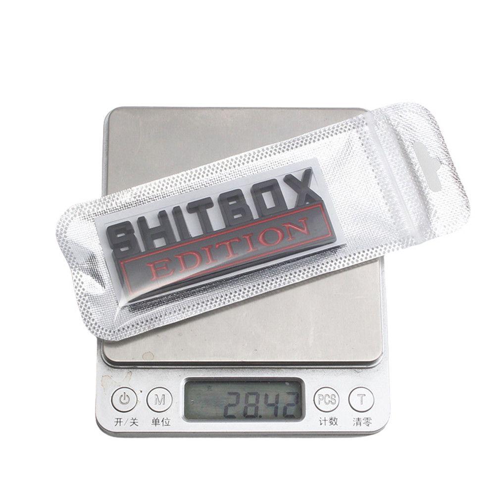 Украшение автомобиля грузовик наклейка металл хром металлический значок 3D автомобиль эмблемы наклейка SHITBOX EDITION