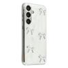 For Samsung Galaxy S24 FE Case Electroplated Epoxy Metal Decor TPU+Acrylic Phone Cover Precise Cutouts