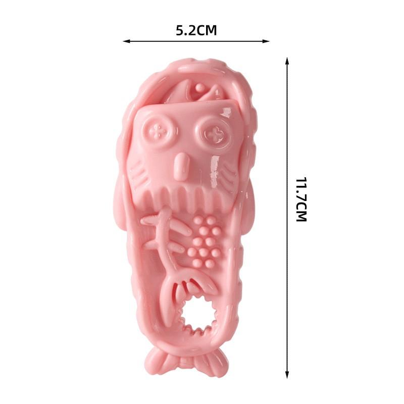 Durable Dog Chew Toy In Slipper Shape Teeth Cleaning Teething Relief - TPR Material Multiple Colors Available