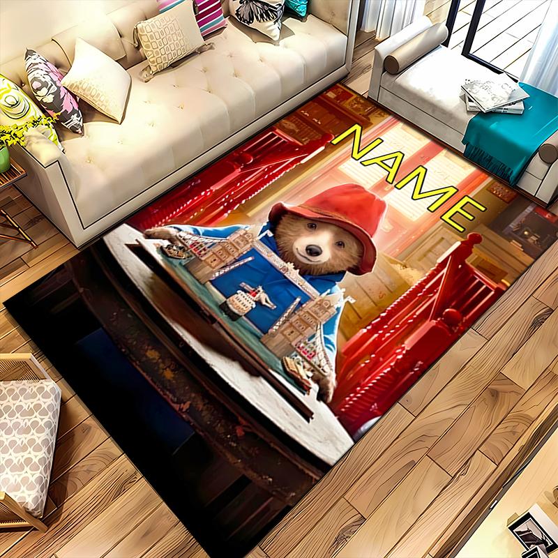 Custom personalization Paddington Bear Area Rug - Perfect For Kitchen, Bathroom,Laundry Room Decor Large Size Available,Gift All Seasons