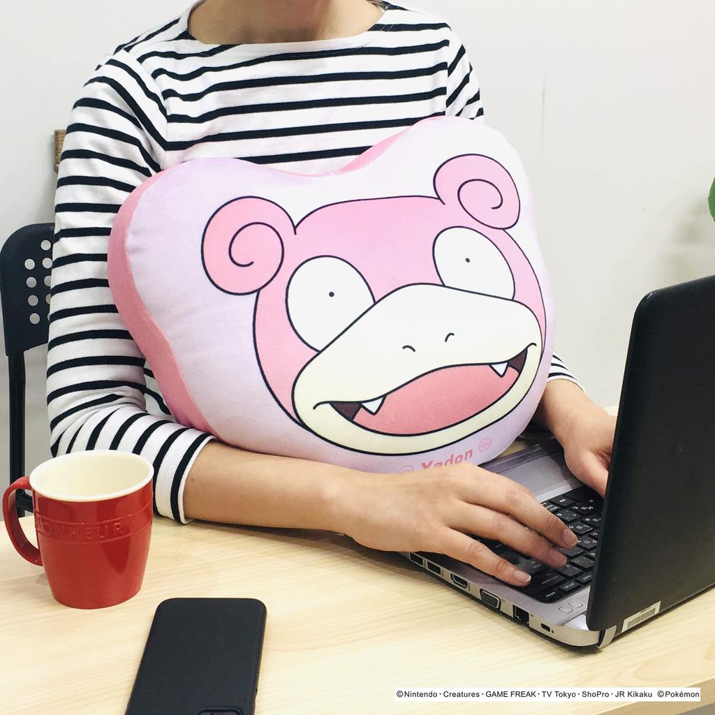 MORIPiLO Pokemon Slowpoke Body Pillow and Squishy Face Soft and Soft to the Plush Nap Morishita Pillows (Soft Cushion) Touch, Toy, Pillow, Pink,