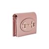Gucci Horsebit 1955 Horsebit snap closure crystal gold tone accessories leather card holder wallet women's light pink