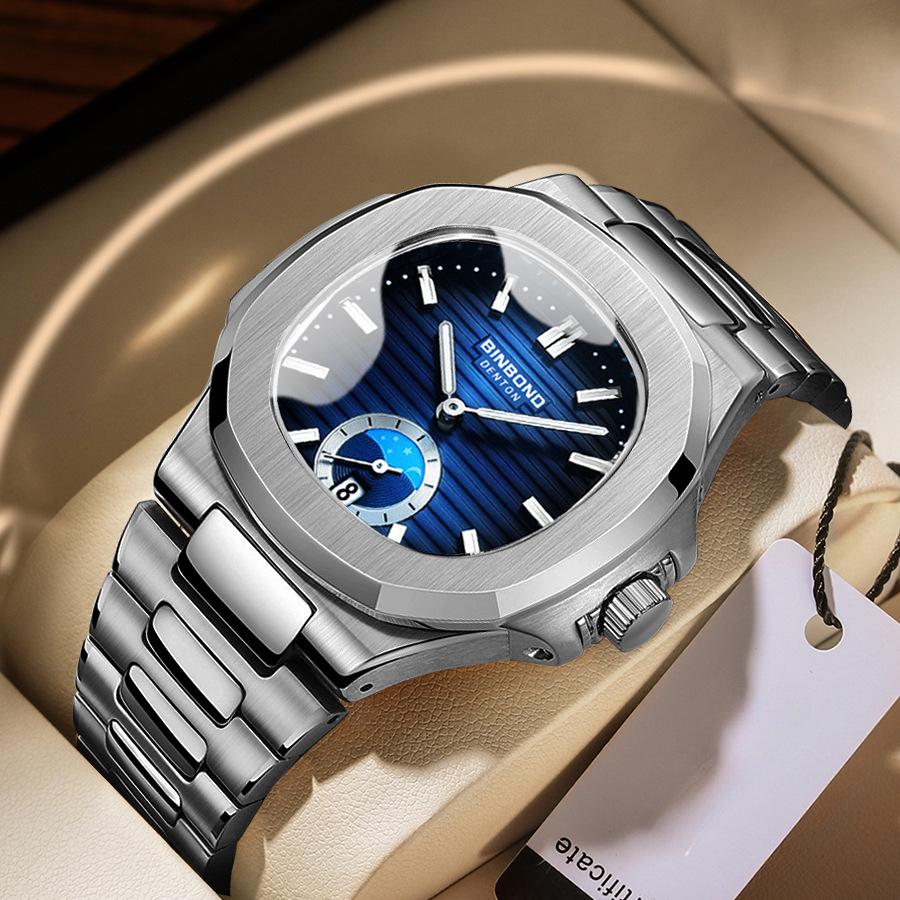 Новые роскошные мужские часы ТОП-бренда с коробкой, ретро-часы, мужские классические деловые водонепроницаемые мужские кварцевые часы для отдыха