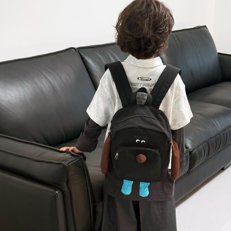 Unisex Kids Backpack With Fun Solid Color Design And Stitching Details For School