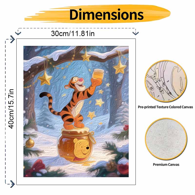 Disney Винни-Пух Тигра картина маслом картина набор для рисования ручной работы DIY домашние украшения