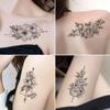 30pcs/Set Women Easy To Use Black Rose Flowers Arm Decal Temporary Tattoos Body Stickers Fake Tatoo