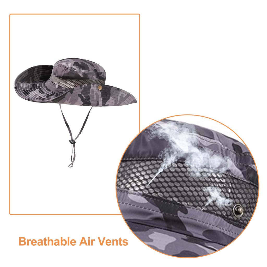 Солнцезащитная шапка Быстросохнущая шляпа с защитой от солнца UPF50 + для мужчин и женщин Кепка для пешего туризма, рыбалки, садоводства, сафари