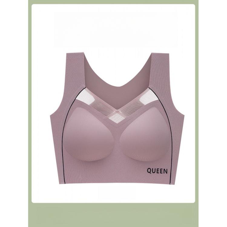 Plus-size Lingerie Women's Sports Bras Yoga Vests Invisible Bras Seamless Lingerie Push Up Bra
