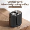Портативный вентилятор для подвешивания на пояс, перезаряжаемый охлаждающий вентилятор с зажимом, подходит для работы на открытом воздухе