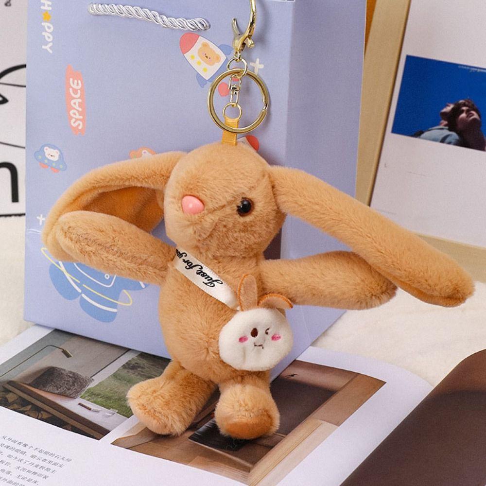 Подвеска плюшевый кролик куклы большие уши автомобильный брелок модный кролик плюшевый брелок ювелирные изделия аксессуары