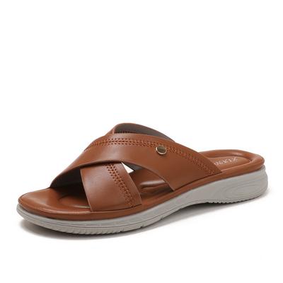 Летняя мягкая нескользящая и модная пляжная обувь с покатым каблуком и толстой подошвой