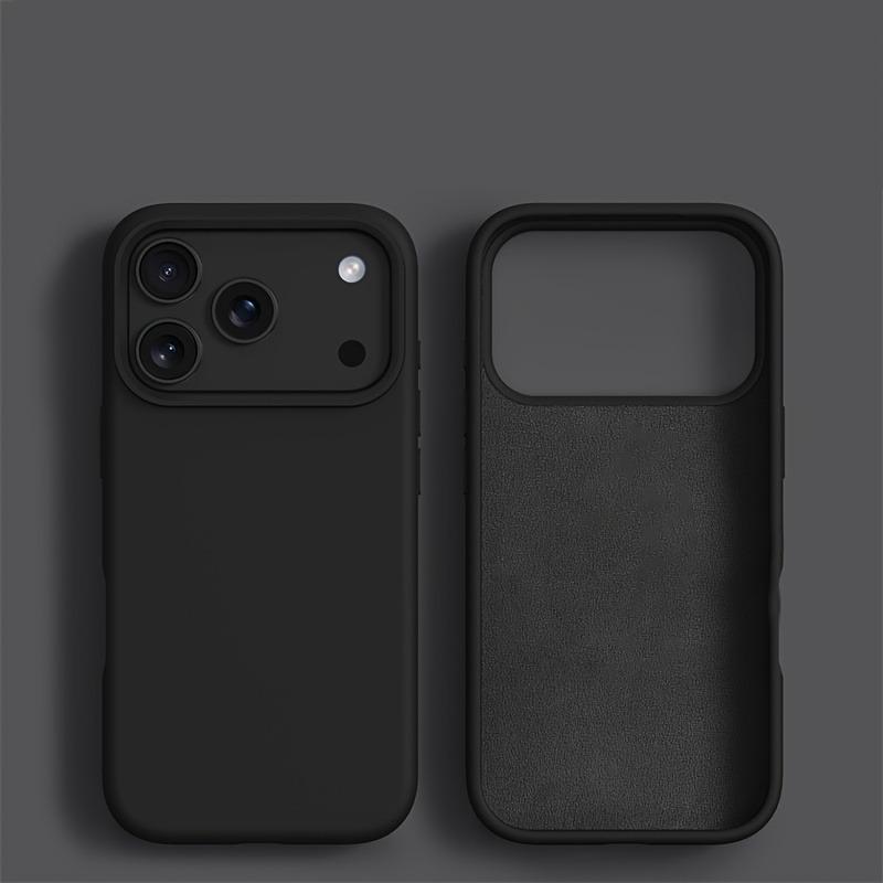 Жидкий силиконовый чехол для телефона для iPhone 17 Air 16 15 14 13 12 Pro Max Мягкий чехол для iPhone 16 15 14 Plus Чехол Аксессуар