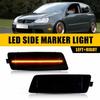 Янтарные светодиодные боковые габаритные огни для 2006-2009 VW MK5 Golf/GTI Rabbit B