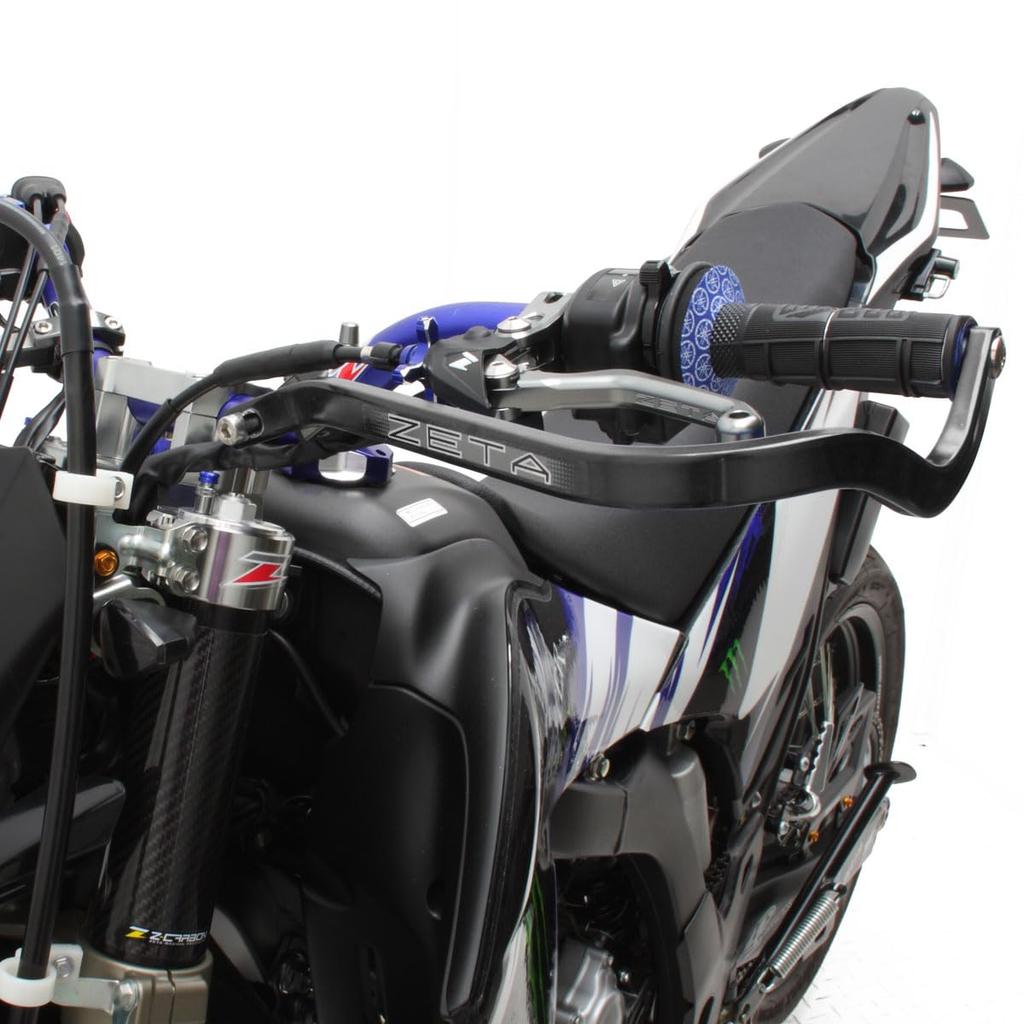 ZETA RACING Armor Hand for Large Diameter Fits Handlebar Inner Diameters Aluminum Doorknob Dirtfreak F5293 Guards, Bend, Black, (28.6mm) Handlebars,