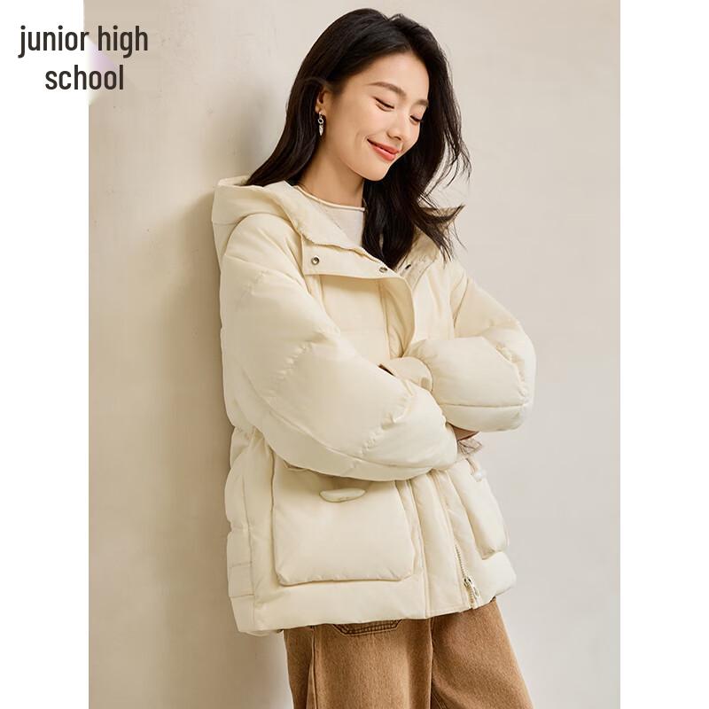 Women's Hooded Toggle Button Puffer Jacket