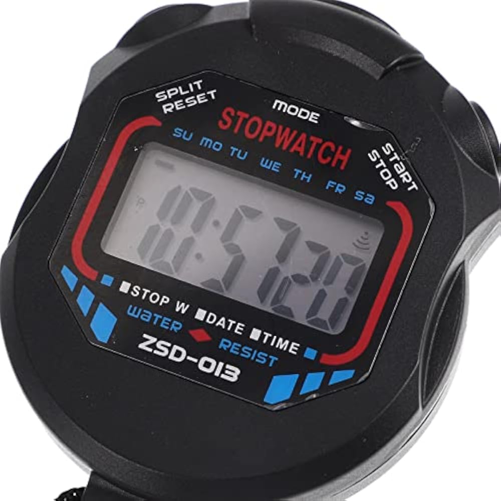 iplusmile stopwatch timer watch waterproof silent alarm multi-function stopwatch wristwatch with ...