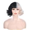 Парик Косплей Эйлин Круэлла Де Вил, Идеально подходит для Хэллоуина, Мероприятий, Косплея, Фотографии и Маскировки, Культурных Фестивалей, Фестивалей и Школьных Фестивалей