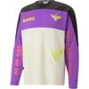 Puma X Melo Moto Cross Jersey Color Block Pattern Printed Round Knit Sweatshirt Unisex Sweatshirt White 621712-01