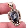 Natural Pietersite Gemstone 925 Solid Sterling Silver TwoTone Pendant 1.50" O0q95