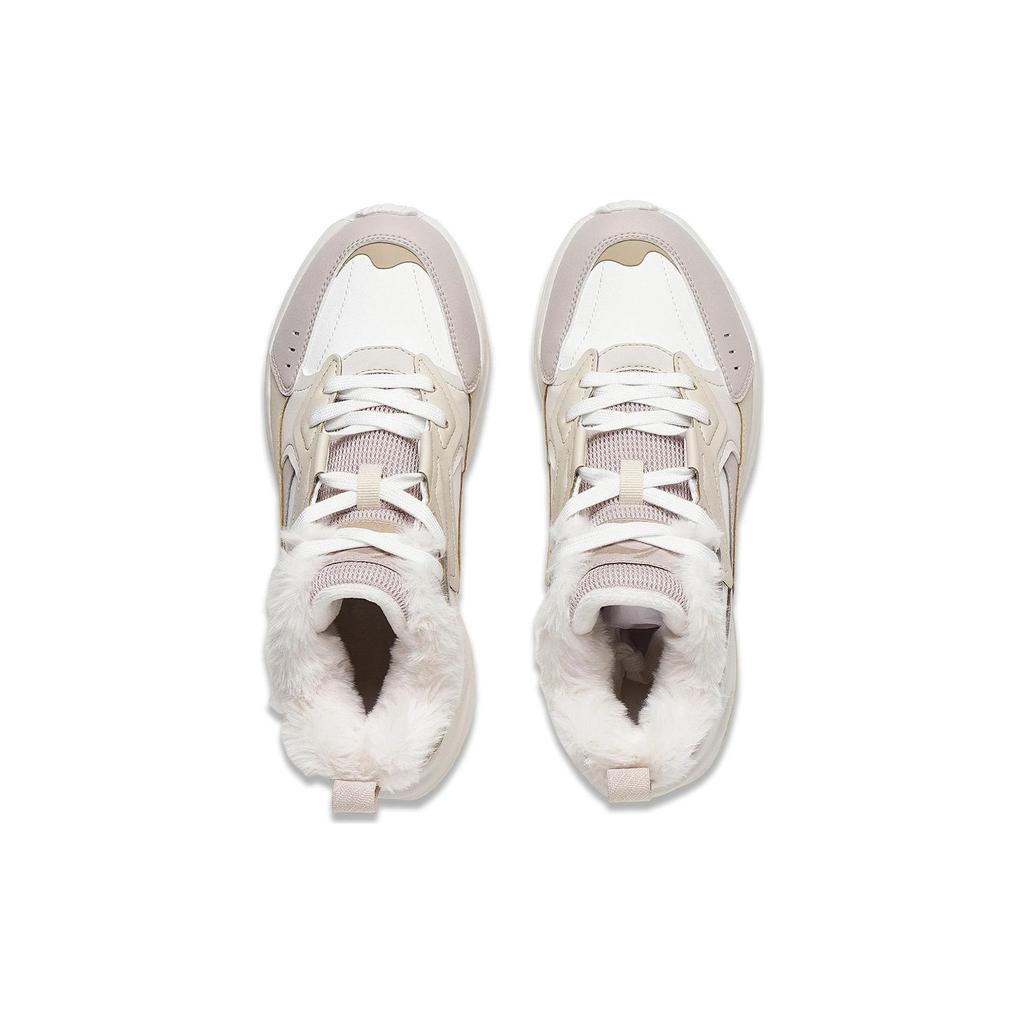 Li-Ning Defender Нескользящие износостойкие низкие повседневные туфли женские кроссовки Off-White AGLT128-3