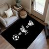 Liverpool Fc Crest Floor Rug Office Rug Design for Bedrooms Kitchen Outdoor Playrooms Anti-slip Rug Anime Office Decor Gift for Festivals
