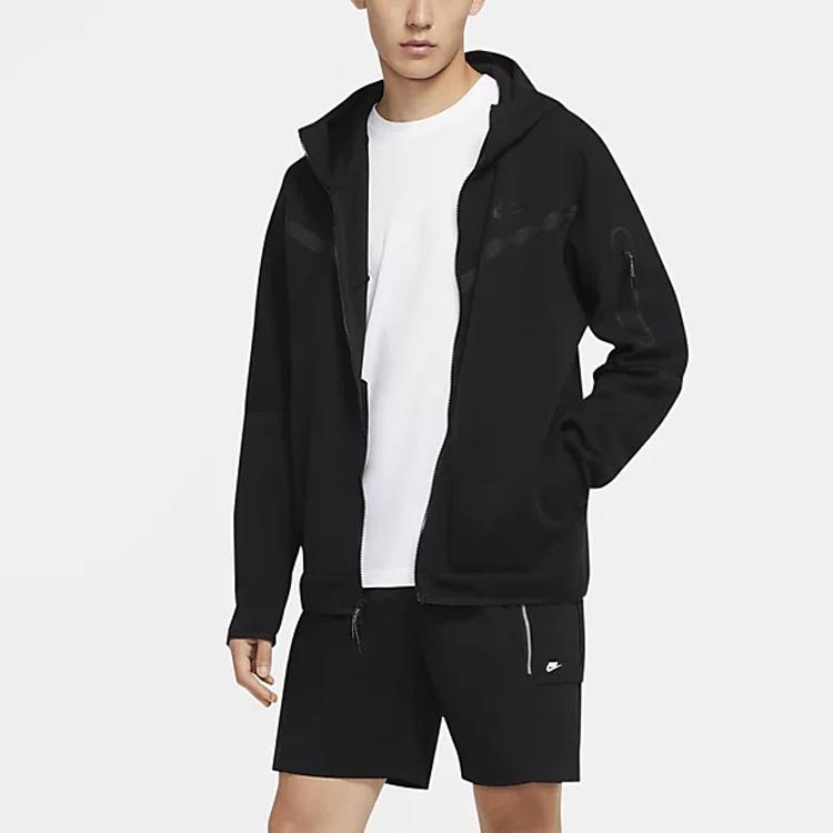 Nike Спортивная куртка с молнией NSW Tech Fleece Азиатский размер 'Черный' Мужская CU4490-010