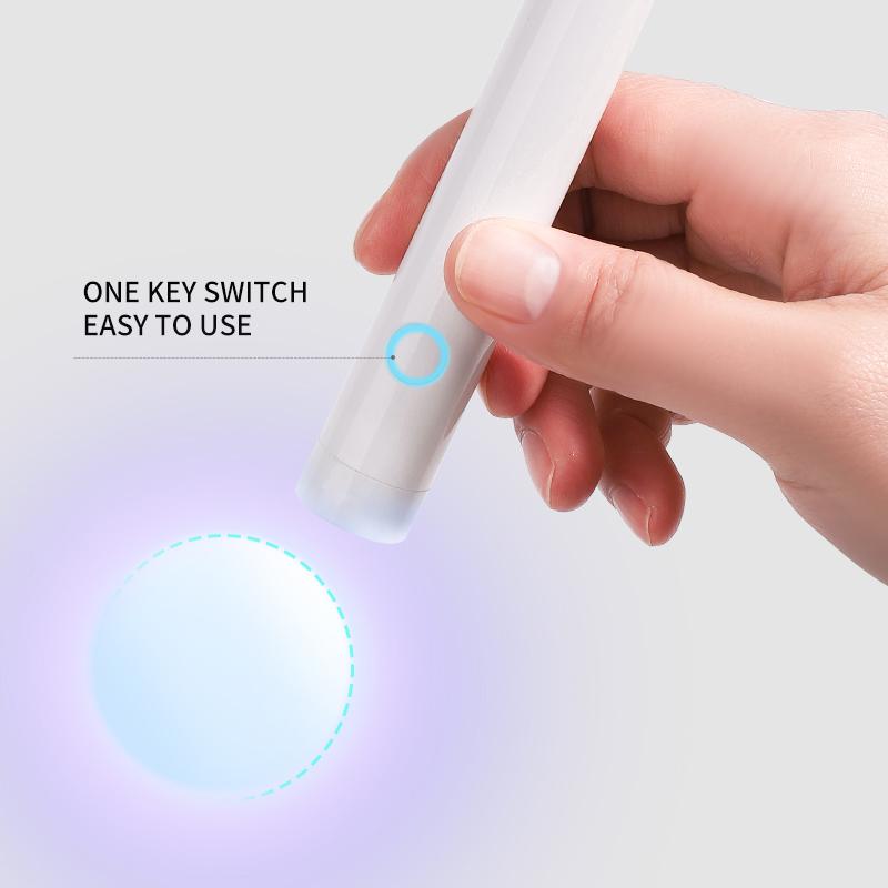 Ручная лампа для хранения энергии на талии для ногтей, мини-лампа для светотерапии, лампа для ногтей, круглая лампа с надписью, зарядка