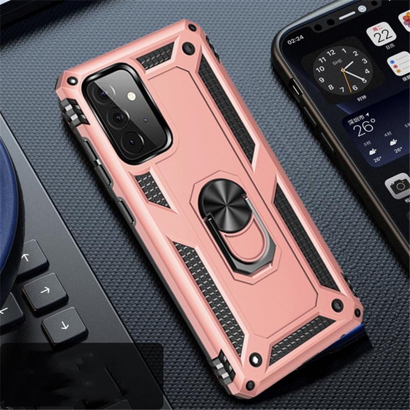 Роскошный противоударный защитный чехол с кольцом для OPPO Realme C21Y C21 C25Y A54 A74 A94 A53 A53S A32 A93 A55 A36 A76 A9 A52 A72 4G 5G, автомобильный держатель, чехол