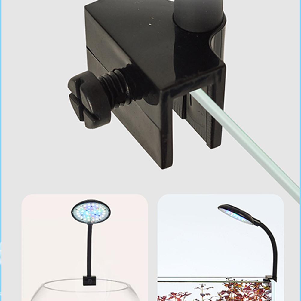 7 Вт лампа на зажим для аквариума с питанием от USB декоративная светодиодная полноспектральная водонепроницаемая лампа для водорослей декоративное освещение для небольшого аквариума