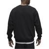 Jordan Logo Patch Crew Neck Loose Pullover Sweatshirt Men Sweatshirt Black FB6935-010