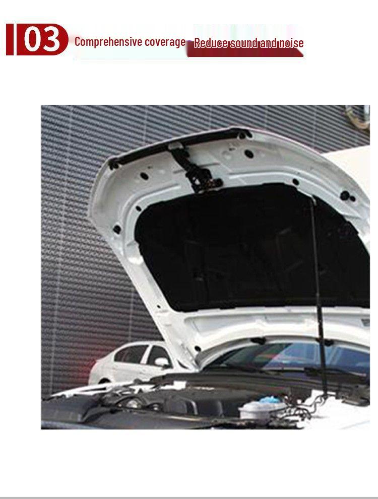 Звукоизоляция капота Peugeot 4008/3008/2008: Хлопок, огнестойкий, ударопоглощающий, снижающий тепло и шум
