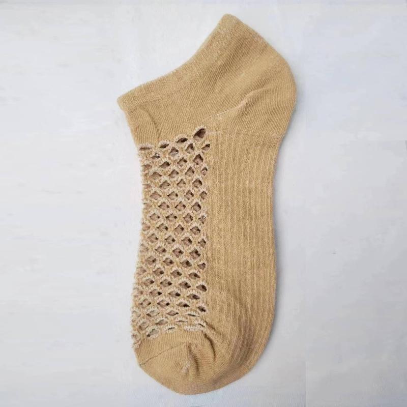 1/5 пар Женские модные дышащие повседневные носки до щиколотки с забавной сеткой, хлопковые короткие носки для женщин