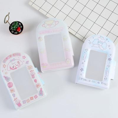 Милый фотоальбом 3-дюймовый держатель для фотокарт Idol Card Binder Collection Book 32 Pocket Book Альбом Чехол для хранения фотокарт