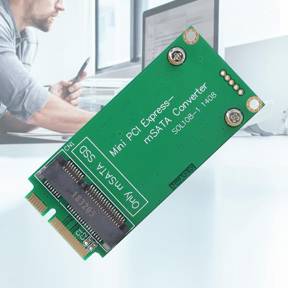 Переходник mSATA SSD на SATA Mini PCIE SSD Riser Card для ноутбука ASUS
