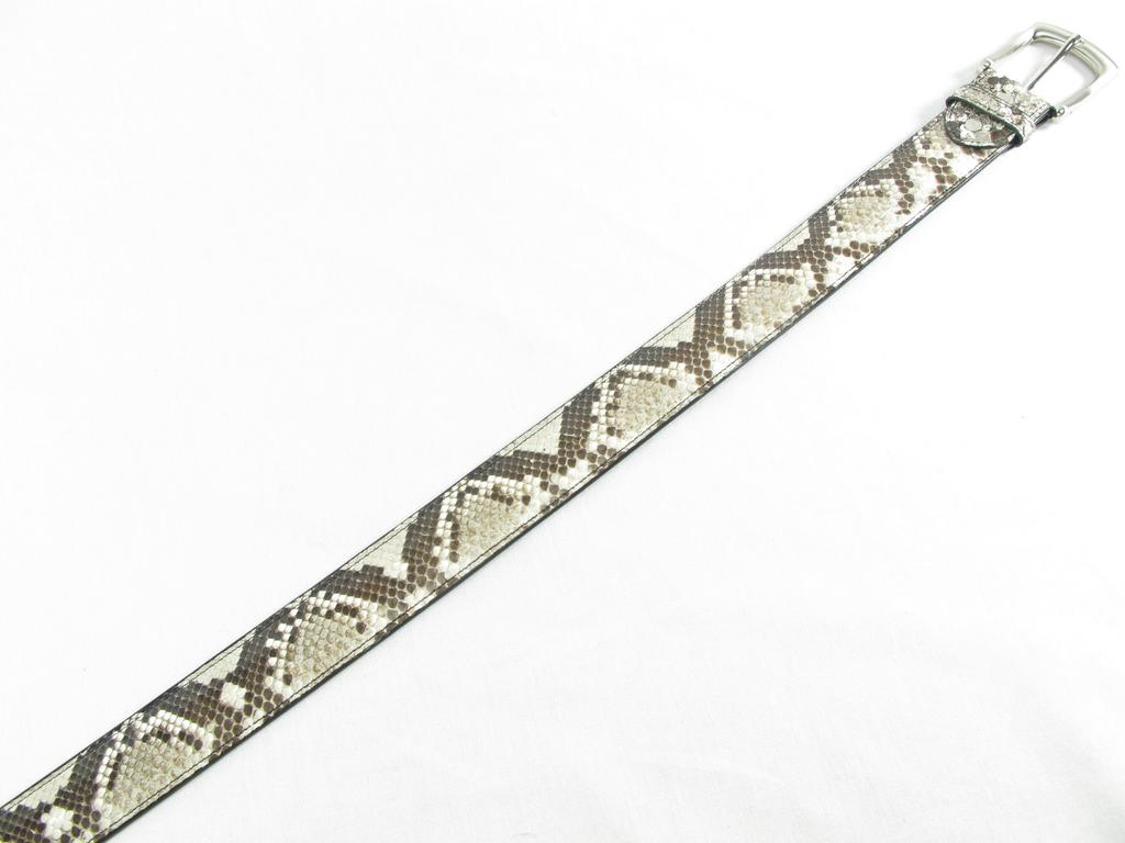 Пояс из кожи питона Pelgio натуральный без отверстий, цвет,