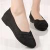 Old North Cloth Shoes Women's Flat-soled Versatile Single Shoes Shallow Mouth Flat-heeled Mother Shoes Breathable Soft-soled Extra Large Women's