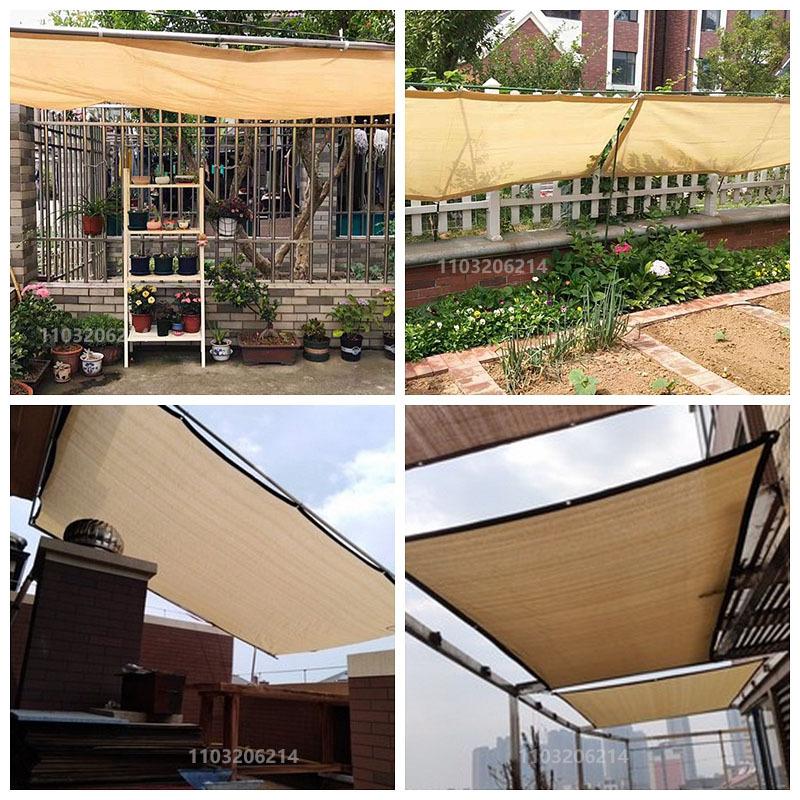 7 Colors Outdoor Garden Camping Hiking Tent Sunshade Net High Density Polyethylene Gardening Sunshade Cloth Sunscreen Net