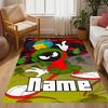 Looney Unique Rod. Personalized Text Floor Rug Office Rug Design for Entryway Dining Room Decorate room Hallway Anti-slip Rug Anime Office Decor