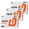 Дюжина мячей для гольфа Honma Golf D1, модель 2024 года BT2401, оранжевые, в комплект входит карточка магазина официально лицензированных мячей [3 комплекта] (36 мячей) оригинал