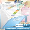 13 Layers A4 File Folder High-capacity Document Bag Cartoon Archive Bag Gift