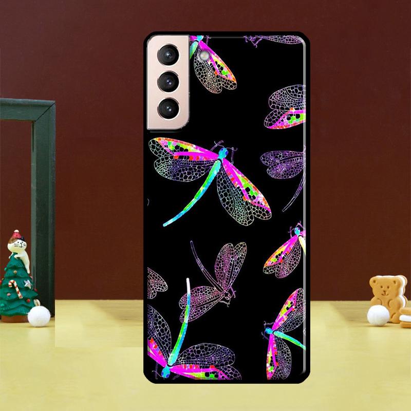 Чехол-Арт с изображением Стрекозы для Samsung Galaxy S23 S22 Ultra S21 Ultra S21 FE S9 S10 Note 10 Plus S20 FE Задняя крышка
