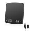 Palumma Coffee Scale Портативные электронные цифровые кухонные весы с таймером USB-перезаряжаемый сенсорный экран большой размер светодиодный