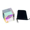 Funny Mixing Color Cube Sun Catcher Rainbow Crystal Cubes Optical Dispersion Prism  Office