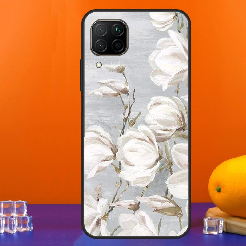 3D Рельефный Цветок Для Huawei Nova 12s 12i 11i 8i 9 10 SE Y91 Y90 Y60 Y70 Y72 Y61 P20 P40 Lite P30 P60 Pro Чехол