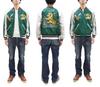Tailor Toyo Sukajan TT15682 Tiger x Japan Map Reversible Souvenir Jacket Tailor Toyo 145 (Tailor Toyo) Men's TT15682-145 (JP, Alphabet, L, Green)